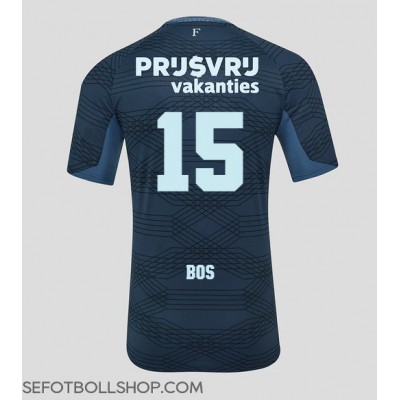 Billiga Feyenoord Jordan Bos #15 Borta fotbollskläder 2025-26 Kortärmad Billiga Feyenoord Jordan Bos #15 Borta fotbollskläder 2025-26 Kortärmad